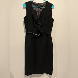 TAHARI Elegant Black Sleeveless Dress